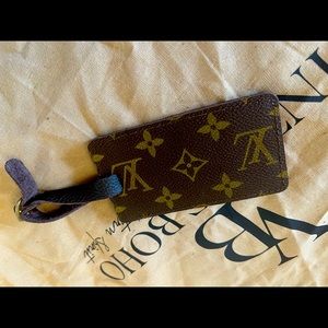 Louis Vuitton Monogram Vintage Boho Canvas Luggage Tag